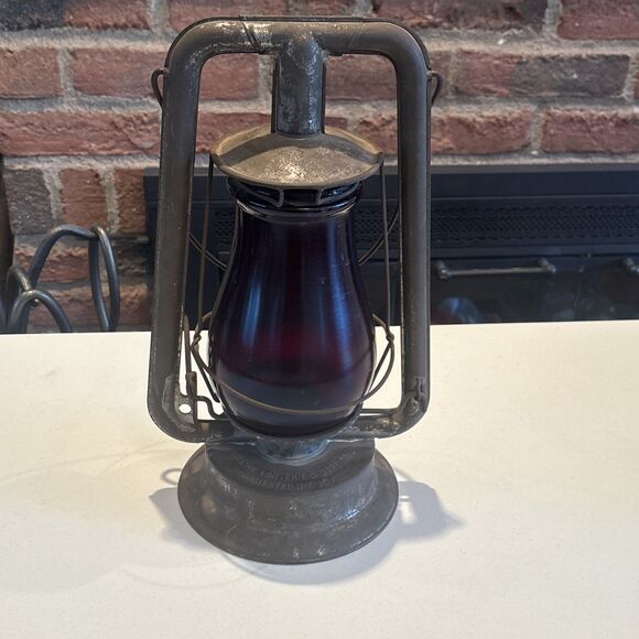 Defiance Lantern & STPG Co. No. 0 Perfect Rochester N.Y. U.S.A.  Ruby Globe - Picture 5 of 5